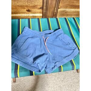Athleta Girl Blue Lightweight Drawstring Athletic Knit Shorts Kids Size M 8/10